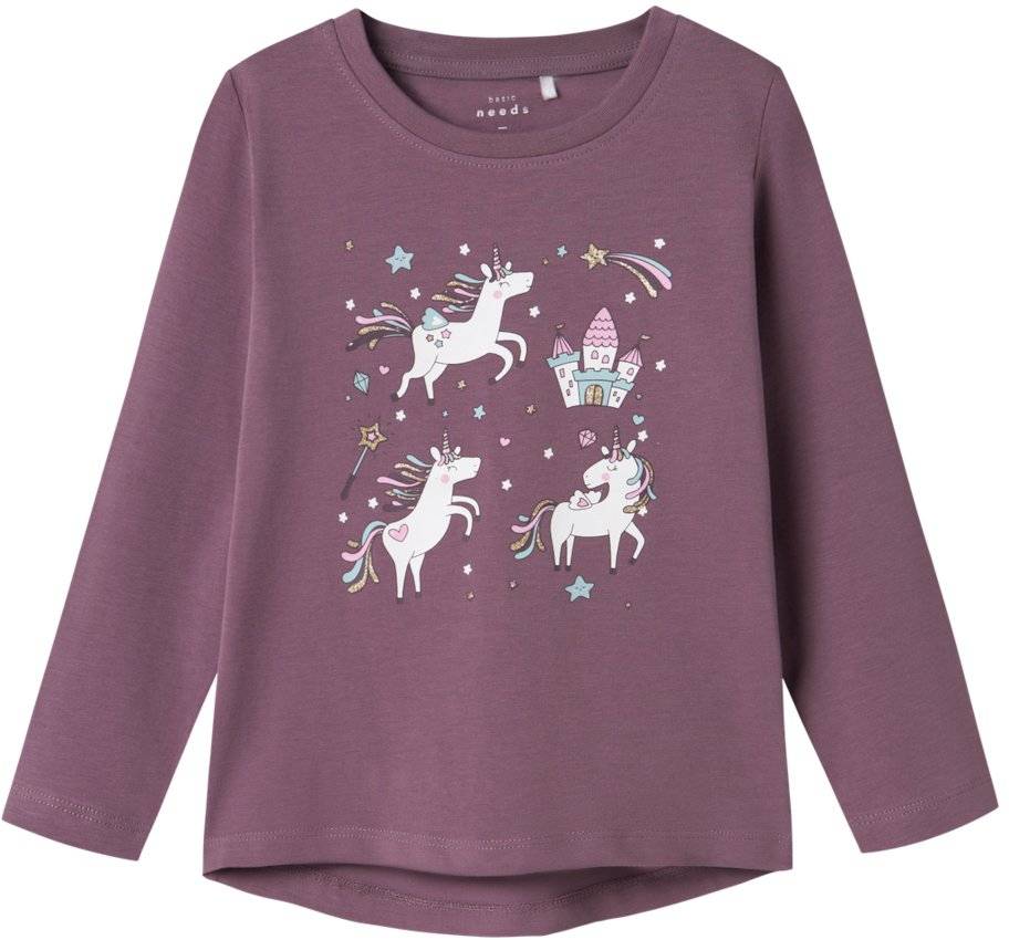 ΜΠΛΟΥΖΑ ΜΑΚΡΥΜΑΝΙΚΗ NAME IT NMFVIX UNICORN 13224958 ΜΩΒ (110CM)(5 ΕΤΩΝ) NAME IT