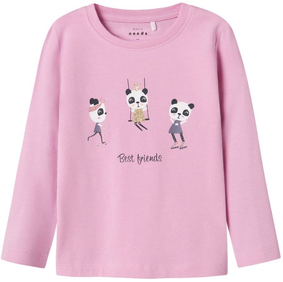 ΜΠΛΟΥΖΑ ΜΑΚΡΥΜΑΝΙΚΗ NAME IT NMFVIX PANDA 13224958 ΛΙΛΑ (116CM)(6 ΕΤΩΝ) NAME IT