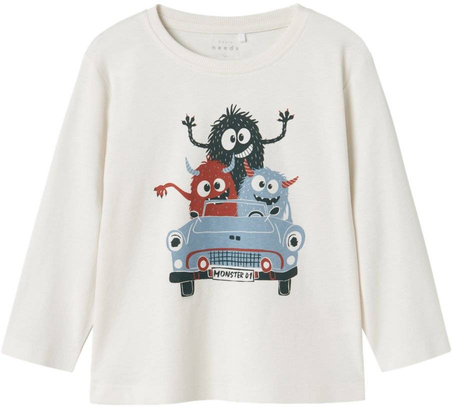 ΜΠΛΟΥΖΑ ΜΑΚΡΥΜΑΝΙΚΗ NAME IT NMMVAGNO MONSTER IN CAR 13224977 ΕΚΡΟΥ (116CM)(6 ΕΤΩΝ)