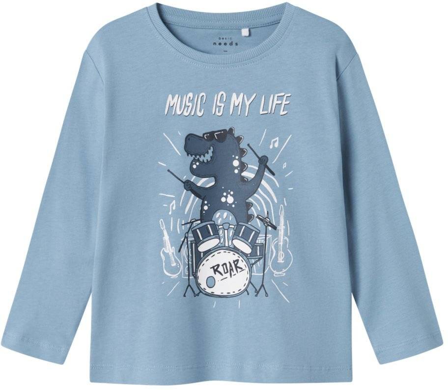 ΜΠΛΟΥΖΑ ΜΑΚΡΥΜΑΝΙΚΗ NAME IT NMMVAGNO DINO 13224977 ΓΑΛΑΖΙΟ (92CM)(2 ΕΤΩΝ)