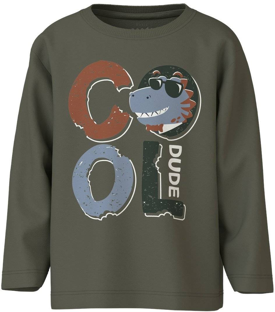 NAME IT ΜΠΛΟΥΖΑ ΜΑΚΡΥΜΑΝΙΚΗ NAME IT NMMVAGNO COOL 13224977 ΣΚΟΥΡΟ ΓΚΡΙ (92CM)(2 ΕΤΩΝ)