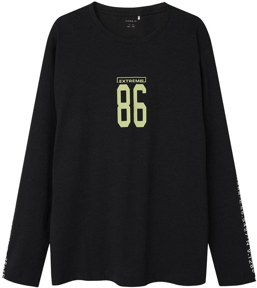 ΜΠΛΟΥΖΑ ΜΑΚΡΥΜΑΝΙΚΗ NAME IT NKMNONO REG 13233196 ΜΑΥΡΟ (146-152CM)(11-12 ΕΤΩΝ)