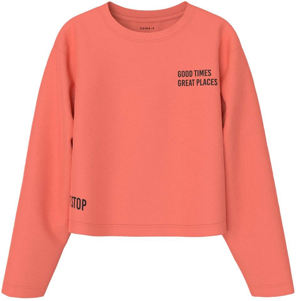 ΜΠΛΟΥΖΑ ΜΑΚΡΥΜΑΝΙΚΗ NAME IT NKFNOHI CROPPED 13233209 ΚΟΡΑΛΙ (158-164CM)(13-14 ΕΤΩΝ) NAME IT