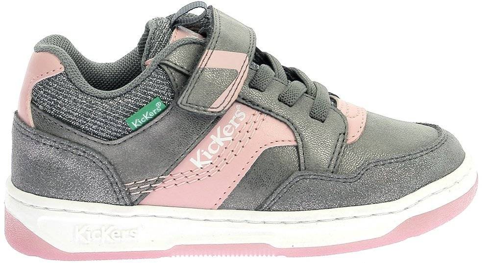 SNEAKERS KICKERS KICKARTING 972761 ΓΚΡΙ/ΡΟΖ/ΑΣΗΜΙ (EU:31)