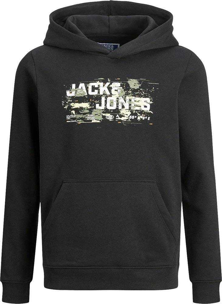 HOODIE JACK - JONES JCOOUTDOOR LOGO 12263378 ΜΑΥΡΟ (152 CM) (12 ΕΤΩΝ)