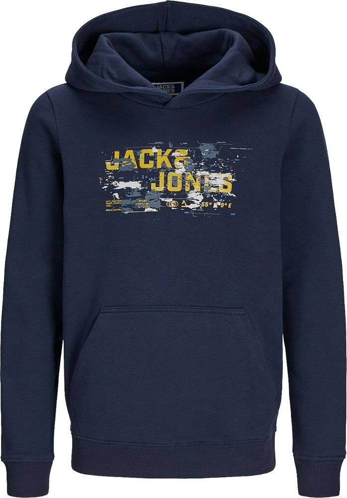 HOODIE JACK - JONES JCOOUTDOOR LOGO 12263378 ΣΚΟΥΡΟ ΜΠΛΕ (164 CM) (14 ΕΤΩΝ) JACK - JONES