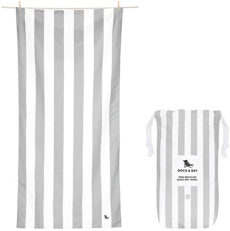 ΠΕΤΣΕΤΑ ΘΑΛΑΣΣΗΣ QUICKDRY DOCK - BAY CABANA - GOA GREY 90X200CM