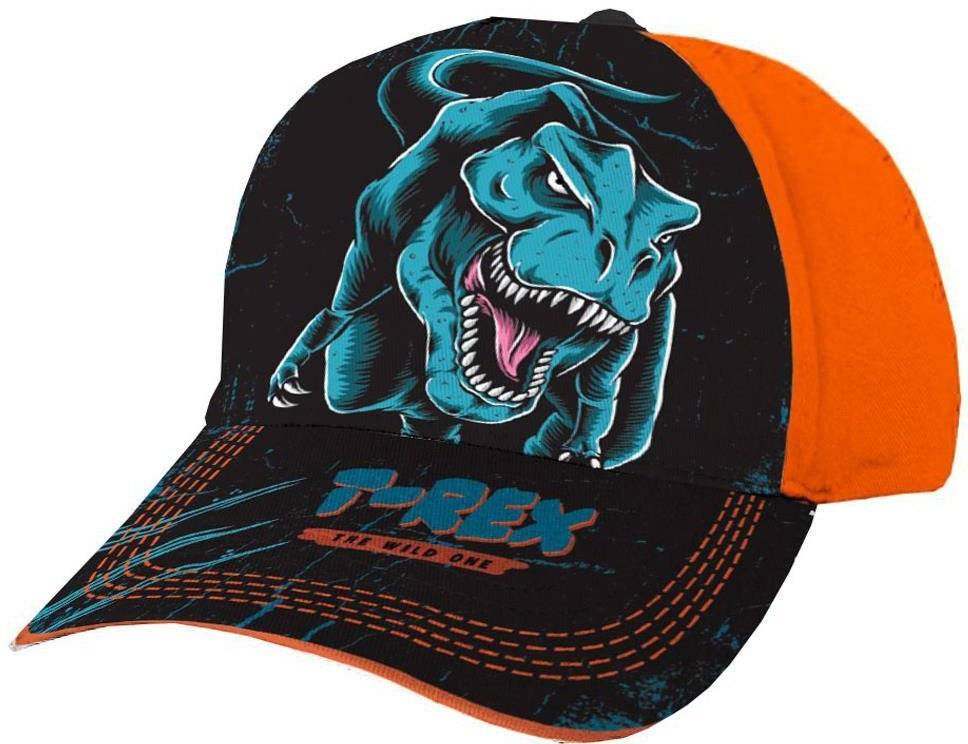 MUST ΚΑΠΕΛΟ JOCKEY MUST DINOSAUR T-REX ΠΟΡΤΟΚΑΛΙ - ΜΠΛΕ (54 CM)