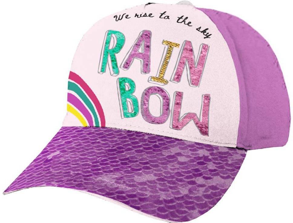 ΚΑΠΕΛΟ JOCKEY MUST RAINBOW ΜΩΒ - ΡΟΖ (54 CM)