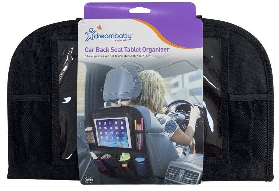 DREAMBABY ORGANISER ΑΥΤΟΚΙΝΗΤΟΥ - ΣΤΗΡΙΓΜΑ TABLET DREAMBABY BLACK