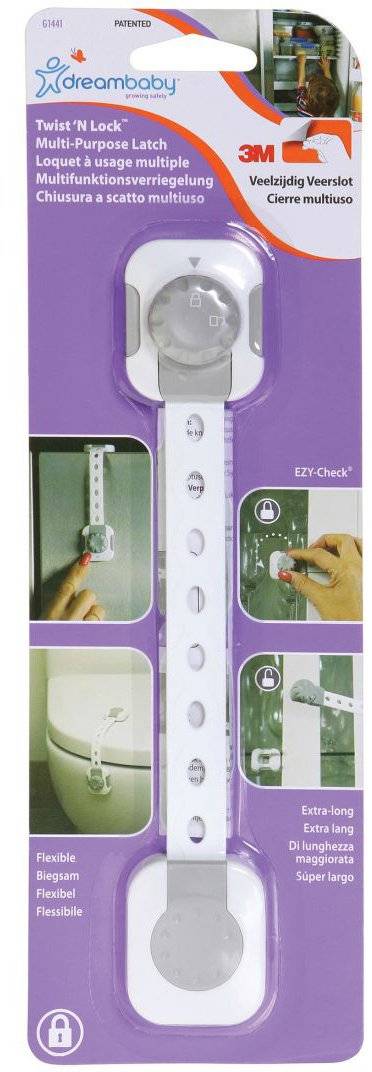 DREAMBABY ΑΣΦΑΛΕΙΑ ΝΤΟΥΛΑΠΙΩΝ - ΣΥΡΤΑΡΙΩΝ DREAMBABY MULTI LOCK WHITE/GREY