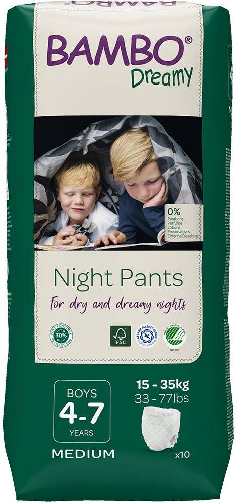 ΠΑΝΕΣ BAMBO NATURE DREAMY ΒΟΥ 4-7 YEARS (15-35 KG) 10ΤΜΧ BAMBO NATURE