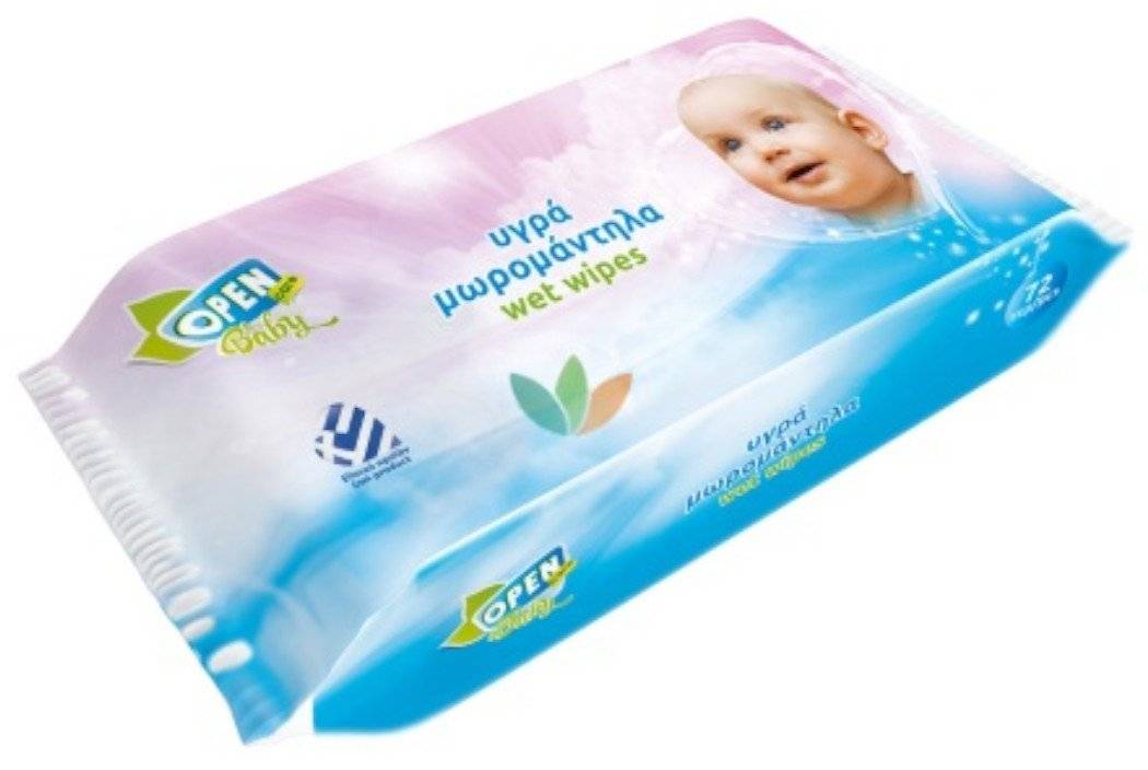 ΜΩΡΟΜΑΝΤΗΛΑ OPEN CARE BABY 72 ΤΜΧ