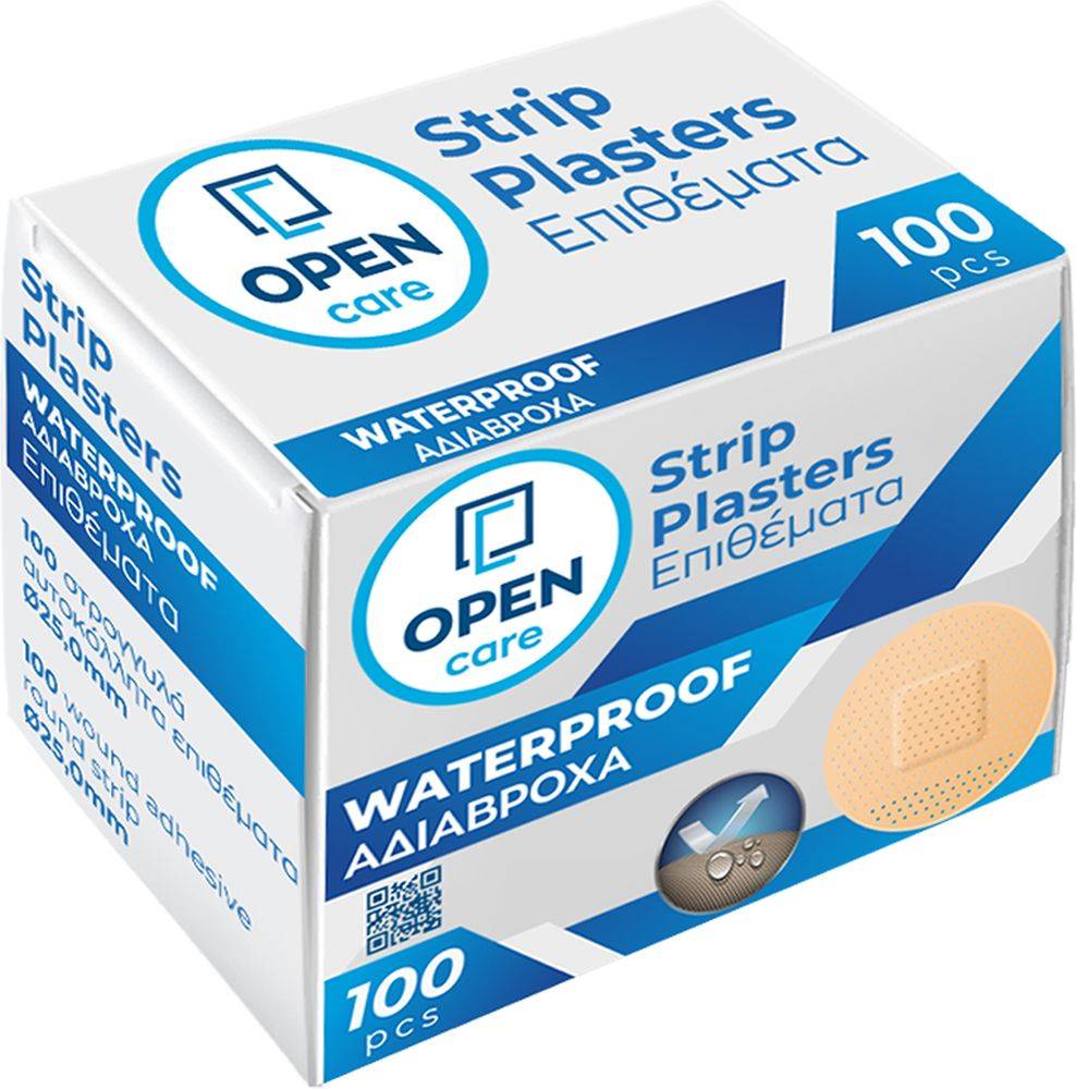 ΑΔΙΑΒΡΟΧΑ ΣΤΡΟΓΓΥΛΑ ΑΥΤΟΚΟΛΛΗΤΑ ΕΠΙΘΕΜΑΤΑ OPEN CARE 100ΤΜΧ OPEN CARE