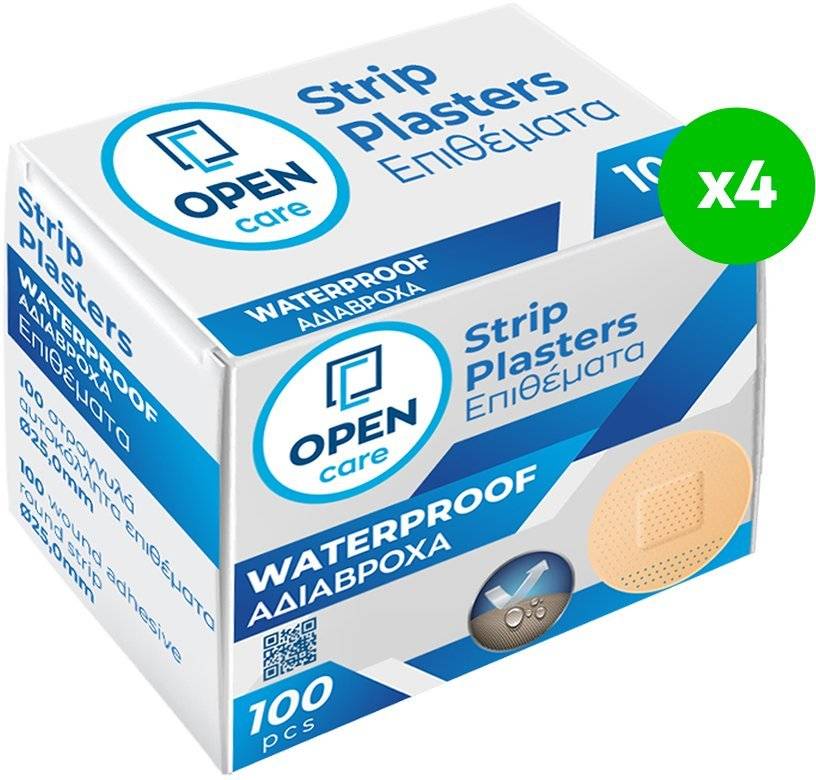 ΑΔΙΑΒΡΟΧΑ ΣΤΡΟΓΓΥΛΑ ΑΥΤΟΚΟΛΛΗΤΑ ΕΠΙΘΕΜΑΤΑ OPEN CARE 4Χ100ΤΜΧ OPEN CARE