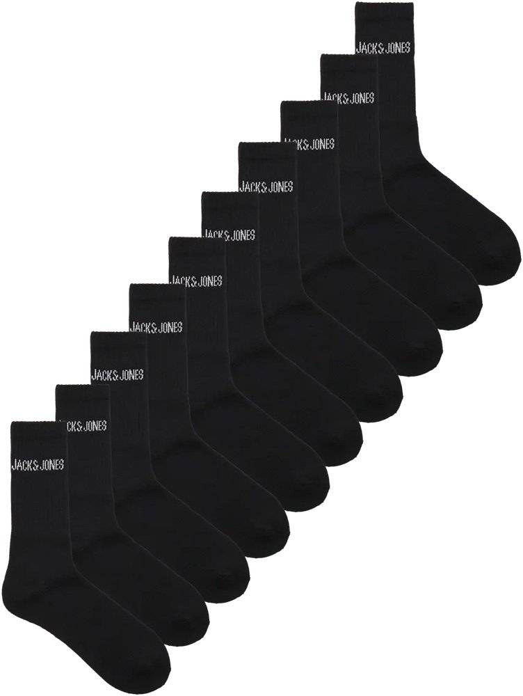 ΣΕΤ ΚΑΛΤΣΕΣ JACK - JONES JACREGEN TENNIS ΜΑΥΡΟ 12272778 10ΤΜΧ (33-37) JACK - JONES