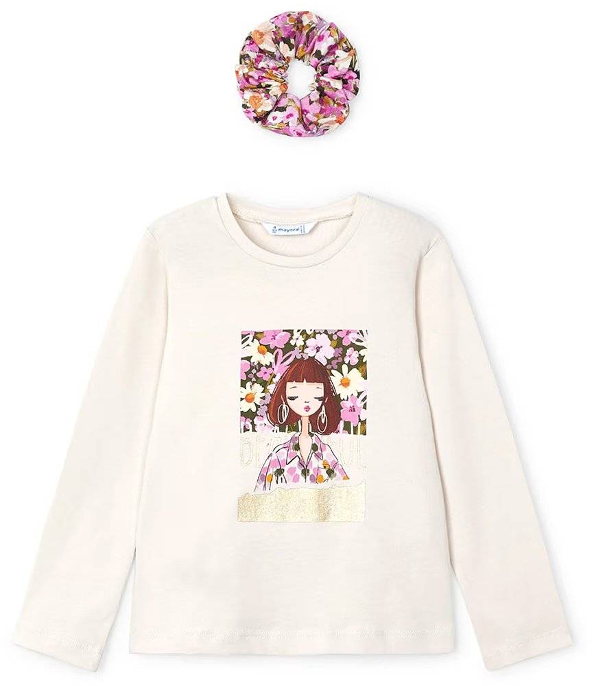 ΜΠΛΟΥΖΑ MAYORAL ΜΕ ΚΟΚΑΛΑΚΙ ΚΟΡΙΤΣΙ 04069 ΜΠΕΖ (110 CM)(5 ΕΤΩΝ) MAYORAL