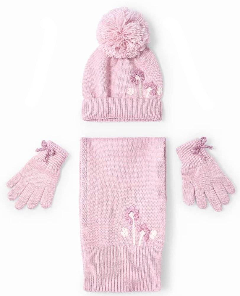 ΣΕΤ ΣΚΟΥΦΟΣ/ΚΑΣΚΟΛ/ΓΑΝΤΙΑ MAYORAL 10826 ΡΟΖ (140 CM)(10 ΕΤΩΝ) MAYORAL