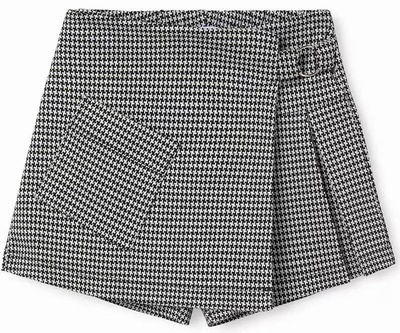 ΦΟΥΣΤΑ ΠΑΝΤΕΛΟΝΙ MAYORAL PIED DE POULE 07976 ΜΑΥΡΟ (152 CM)(12 ΕΤΩΝ)