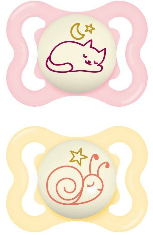 ΠΙΠΙΛΑ ΜΑΜ SUPREME NIGHT ΣΙΛΙΚΟΝΗ 2TMX.2-6 ΜΗΝΩΝ (148S) ΡΟΖ/ΚΙΤΡΙΝΟ MAM