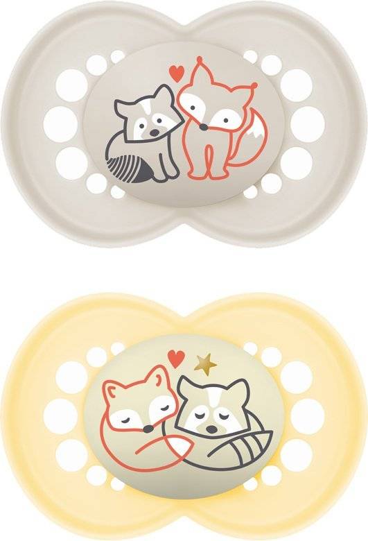 ΠΙΠΙΛΑ MAM DAY - NIGHT ΣΙΛΙΚΟΝΗ 2TMX 6-16 ΜΗΝΩΝ (174S) ΜΠΕΖ/ΚΙΤΡΙΝΟ