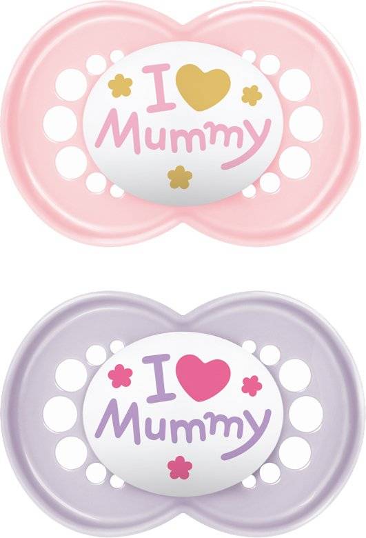 ΠΙΠΙΛΑ MAM Ι LOVE MUMMY ΣΙΛΙΚΟΝΗ 2TMX 6-16 ΜΗΝΩΝ (170S) ΡΟΖ/ΜΩΒ MAM