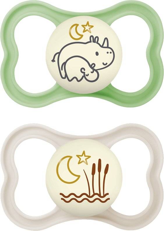 ΠΙΠΙΛΑ MAM AIR NIGHT ΣΙΛΙΚΟΝΗ 2TMX 6-16 ΜΗΝΩΝ (217S) ΜΠΕΖ/ΠΡΑΣΙΝΟ