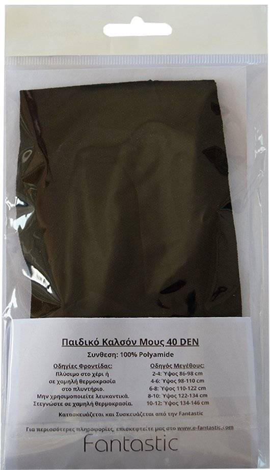 ΚΑΛΣΟΝ ΜΟΥΣ SWEETY BY FANTASTIC 40DEN 01005 ΜΑΥΡΟ (140-152CM)(10-12 ΕΤΩΝ) FANTASTIC
