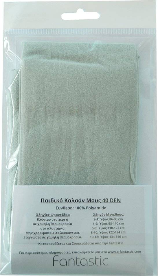 FANTASTIC ΚΑΛΣΟΝ ΜΟΥΣ SWEETY BY FANTASTIC 40DEN 01005 ΓΚΡΙ (116-128CM)(6-8 ΕΤΩΝ)