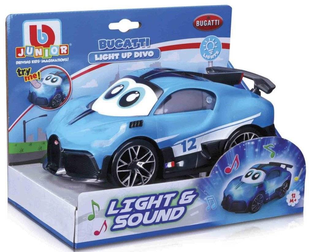 ΑΥΤΟΚΙΝΗΤΑΚΙ ΜΕ ΗΧΟ BBURAGO JUNIOR BUGATTI LIGHT UP DIVO (16/81208)