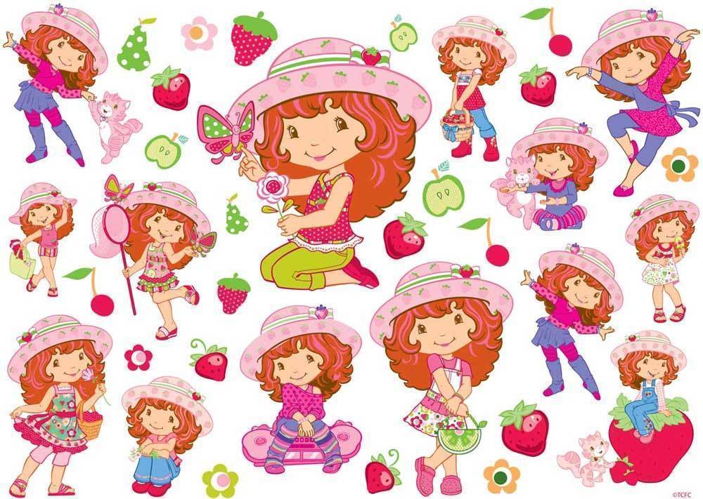 ΑΥΤΟΚΟΛΛΗΤΟ ΤΟΙΧΟΥ HOLLYTOON STRAWBERRY 50X70CM HOLLYTOON