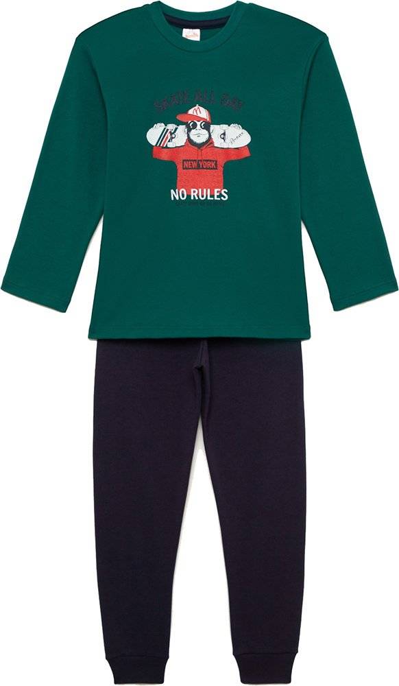 ΠΥΤΖΑΜΕΣ MINERVA CARTOON MIX ΠΡΑΣΙΝΟ (104-116CM)-(4-5 ΕΤΩΝ) MINERVA