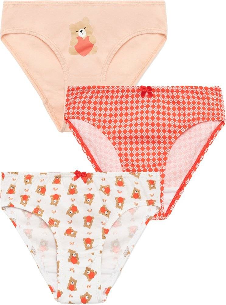 ΣΛΙΠΑΚΙ MINERVA BEAR HUG ΛΕΥΚΟ/ΡΟΖ/ΚΟΡΑΛΙ 3ΤΜΧ (90CM)-(2 ΕΤΩΝ)