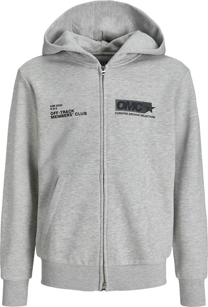JACK - JONES HOODIE JACK - JONES JCOREFLEX 12278269 ΑΝΟΙΧΤΟ ΓΚΡΙ ΜΕΛΑΝΖΕ (140 CM) (10 ΕΤΩΝ)