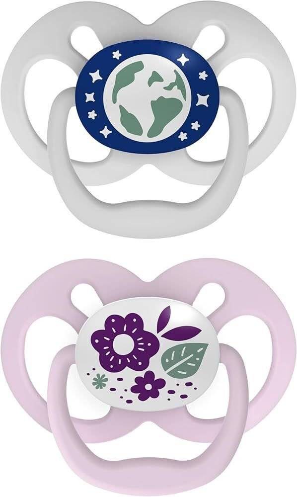 DR BROWNS ΠΙΠΙΛΑ ΣΙΛΙΚΟΝΗ DR.BROWN'S ΝΥΚΤΟΣ 2ΤΜΧ ΓΚΡΙ-ΡΟΖ 6-18M