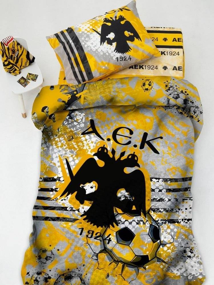 ΠΑΛΑΜΑΙΚΗ ΣΕΤ ΣΕΝΤΟΝΙΑ ΜΟΝΑ ΠΑΛΑΜΑΙΚΗ AEK 1924 170X260CM 3ΤΜΧ
