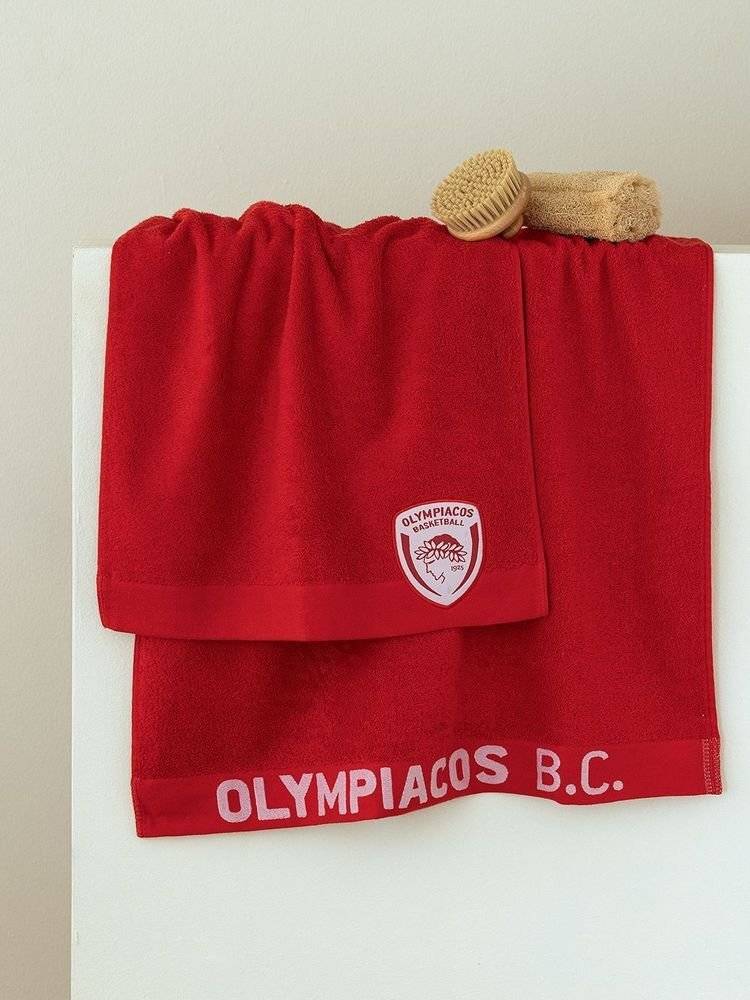 ΠΕΤΣΕΤA PALAMAIKI HOME 1925 OLYMPIACOS B.C. TOWEL 70X140CM ΠΑΛΑΜΑΙΚΗ