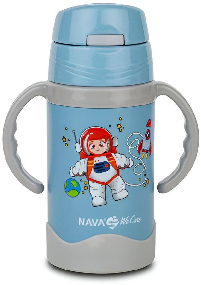 ΘΕΡΜΟΣ ΜΠΟΥΚΑΛΙ NAVA WE CARE ΑΝΟΞΕΙΔΩΤΟ ΜΠΛΕ (300 ML)