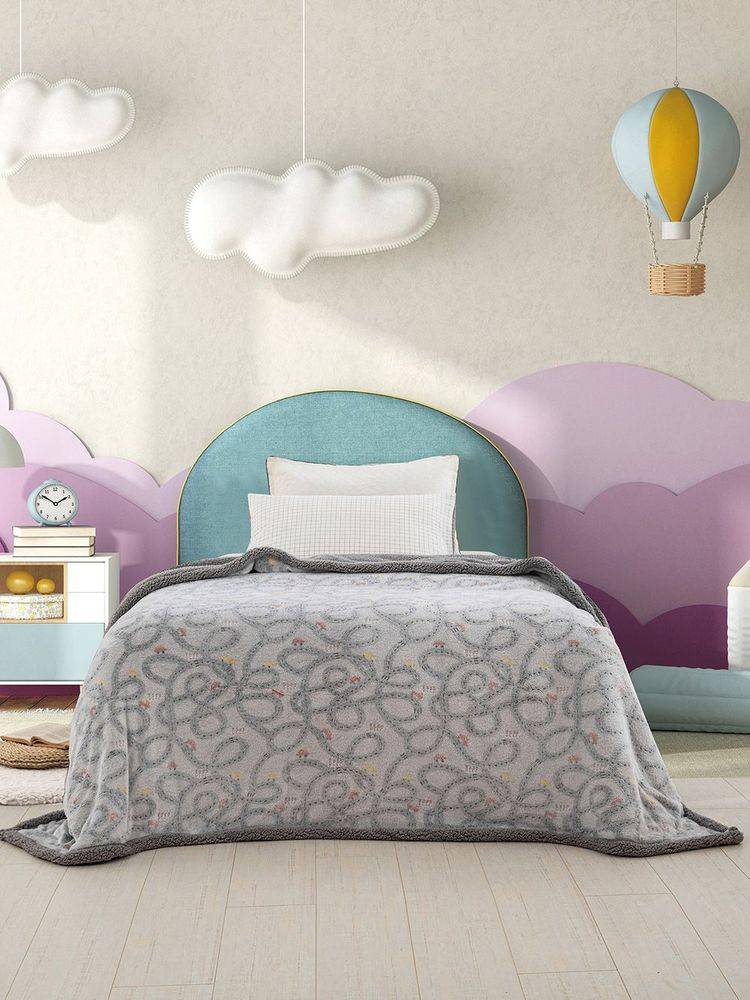 ΚΟΥΒΕΡΤΑ FLEECE ΜΟΝΗ ΦΩΣΦΟΡΙΖΕ PALAMAIKI HOME TRIP 160X220CM ΠΑΛΑΜΑΙΚΗ