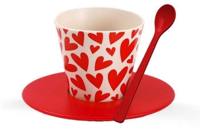 ΚΟΥΠΑ I DRINK ID5230 R-PET CUP+SPOON 90ML HEART