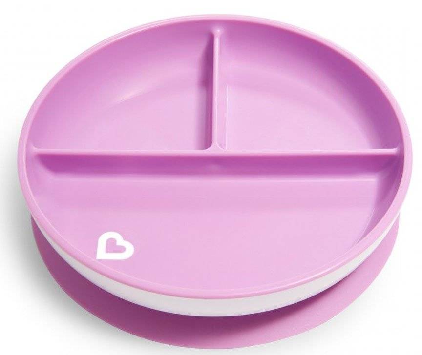 MUNCHKIN ΠΙΑΤΟ ΦΑΓΗΤΟΥ ΜΕ ΧΩΡΙΣΜΑ MUNCHKIN SUCTION PLATE ΜΩΒ