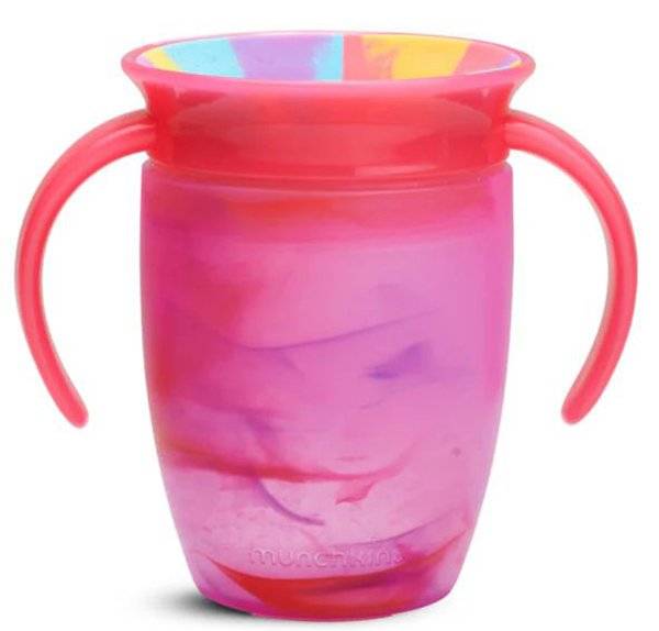MUNCHKIN ΕΚΠΑΙΔΕΥΤΙΚΟ ΠΟΤΗΡΙ MUNCHKIN MIRACLE TRAINER TROPICAL SWIRL 207 ML ΦΟΥΞΙΑ