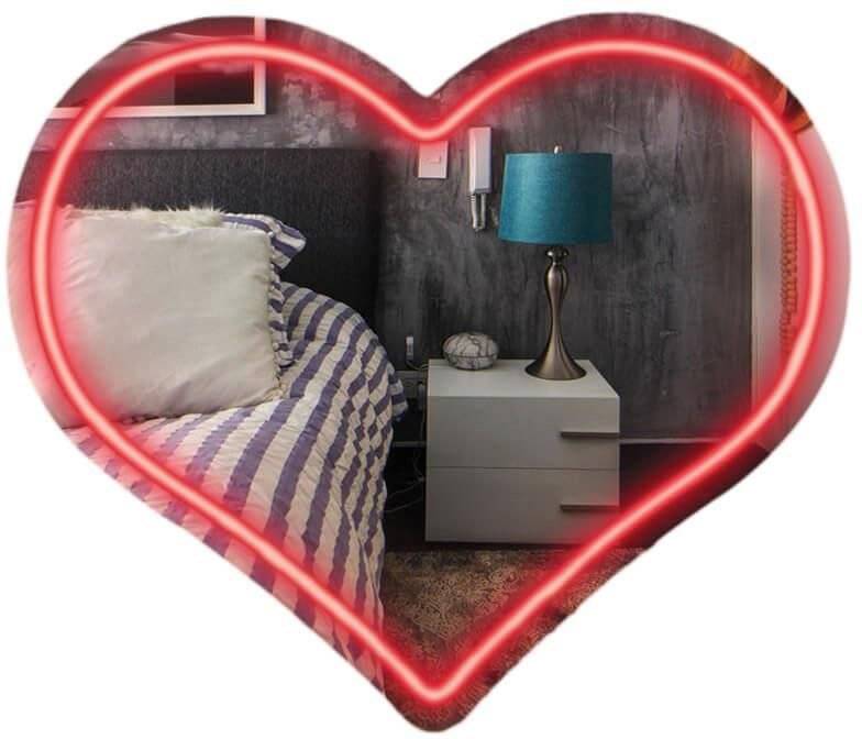 MOOD ΚΑΘΡΕΦΤΗΣ NEON LED MOOD ΚΑΡΔΙΑ ΚΟΚΚΙΝΗ 33X28CM