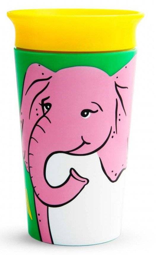 ΕΚΠΑΙΔΕΥΤΙΚΟ ΠΟΤΗΡΙ MUNCHKIN MIRACLE 360 SIPPY 266ML ELEPHANT MUNCHKIN
