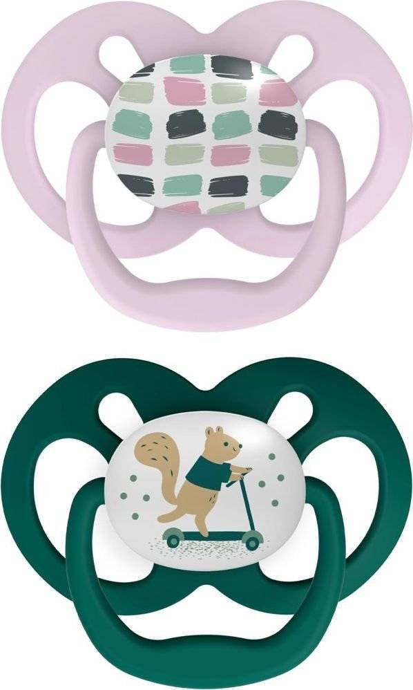 ΠΙΠΙΛΑ ΣΙΛΙΚΟΝΗ DR.BROWN'S ADVANTAGE 6-18M ΠΡΑΣΙΝΟ-ΜΩΒ DR BROWNS