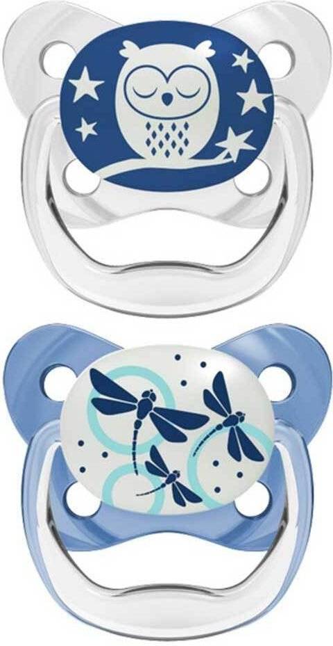 ΠΙΠΙΛΑ ΣΙΛΙΚΟΝΗ DR.BROWN'S PREVENT ΛΕΥΚΟ/ΜΠΛΕ 2ΤΜΧ 0-6M DR BROWNS