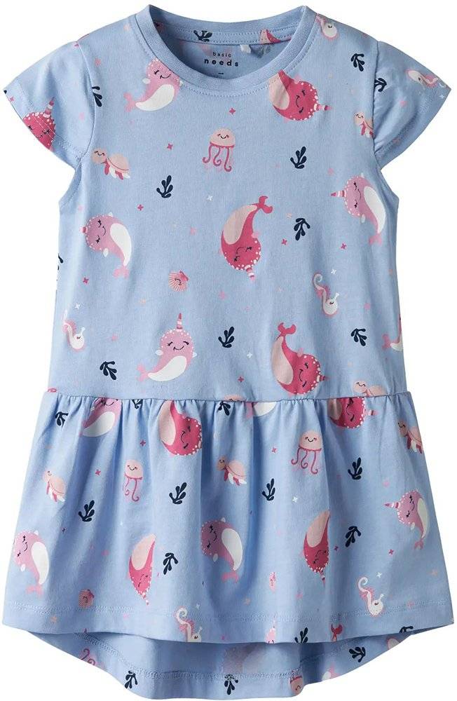 ΦΟΡΕΜΑ NAME IT 13215107 NMFVIGGA CAPSL DRESS F1 NOOS WHALES ΜΠΛΕ (98 CM)-(2-3 ΕΤΩΝ)