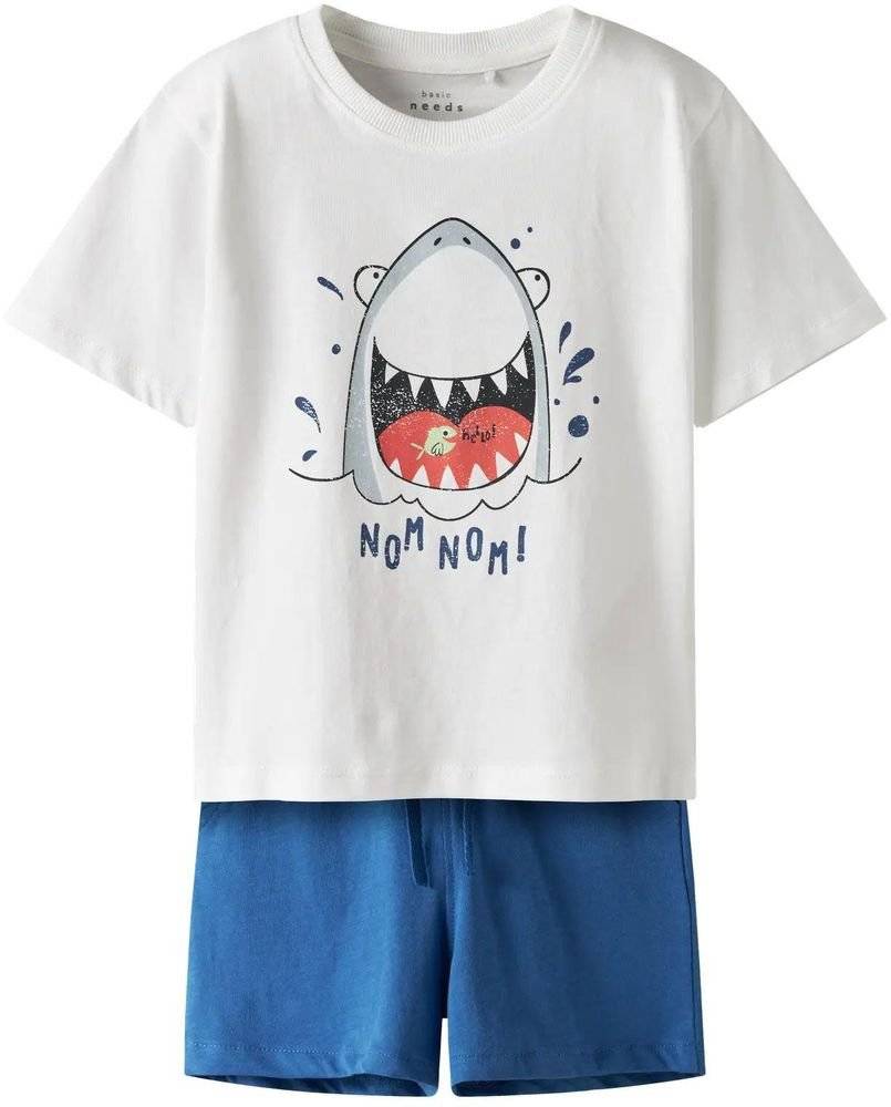 ΣΕΤ NAME IT 13241583 NMMVIGOR SS NREG TOP SET ΛΕΥΚΟ/ΜΠΛΕ (92 CM)-(18-24 ΜΗΝΩΝ) NAME IT