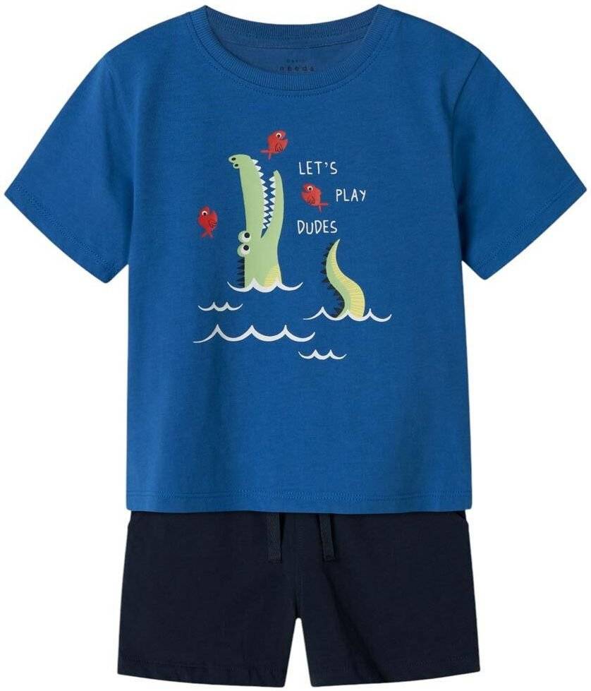 ΣΕΤ NAME IT 13241583 NMMVIGOR SS NREG TOP SET ΜΠΛΕ/ΜΠΛΕ ΣΚΟΥΡΟ (110 CM)-(5 ΕΤΩΝ)