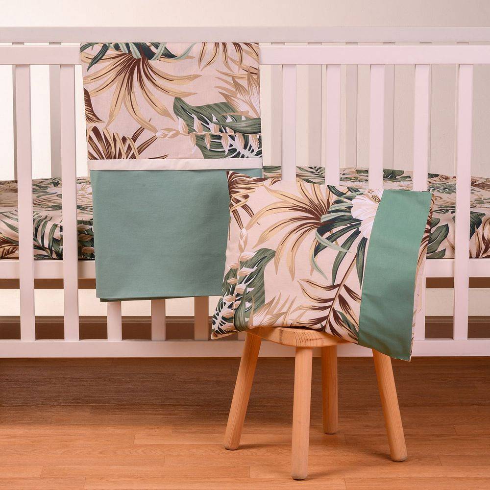 ΣΕΤ ΣΕΝΤΟΝΙΑ ABO TROPICAL LEAVES ΓΙΑ ΚΟΥΝΙΑ 70 X 140 CM 3 ΤΜΧ ABO